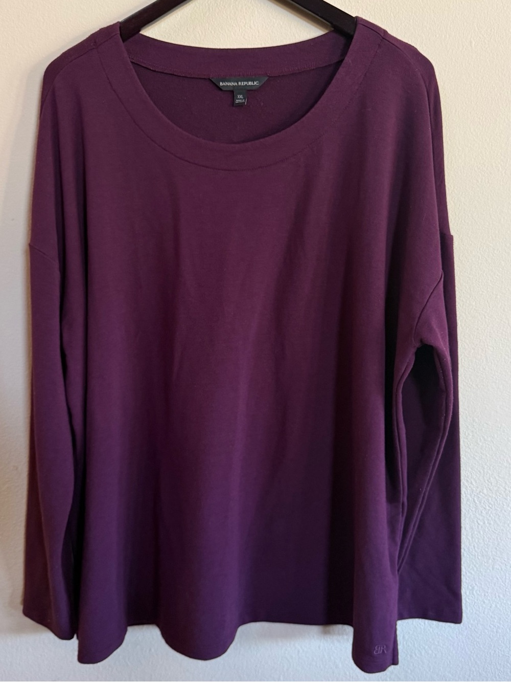 Banana Republic Women's Crewneck Long Sleeve Top — Plum